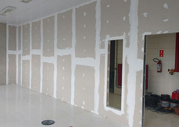 Divisória de drywall da HF Divisórias