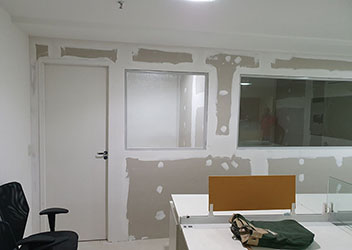 Divisória de gesso drywall