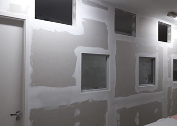 Divisória de gesso drywall da HF Divisórias